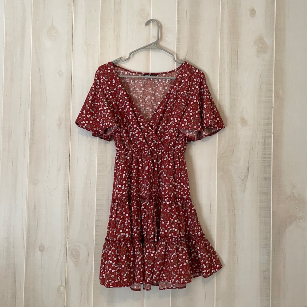 Shein Tiered Ruffle Dress